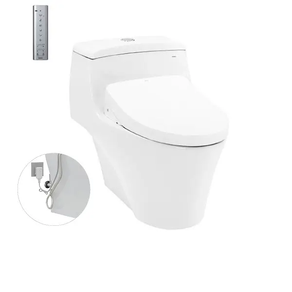 Bàn cầu 1 khối kèm nắp rửa điện tử WASHLET dòng S7 TCF4911Z