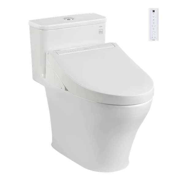 Bàn cầu 1 khối kèm nắp rửa điện tử WASHLET dòng C5 – TCF24460AAA