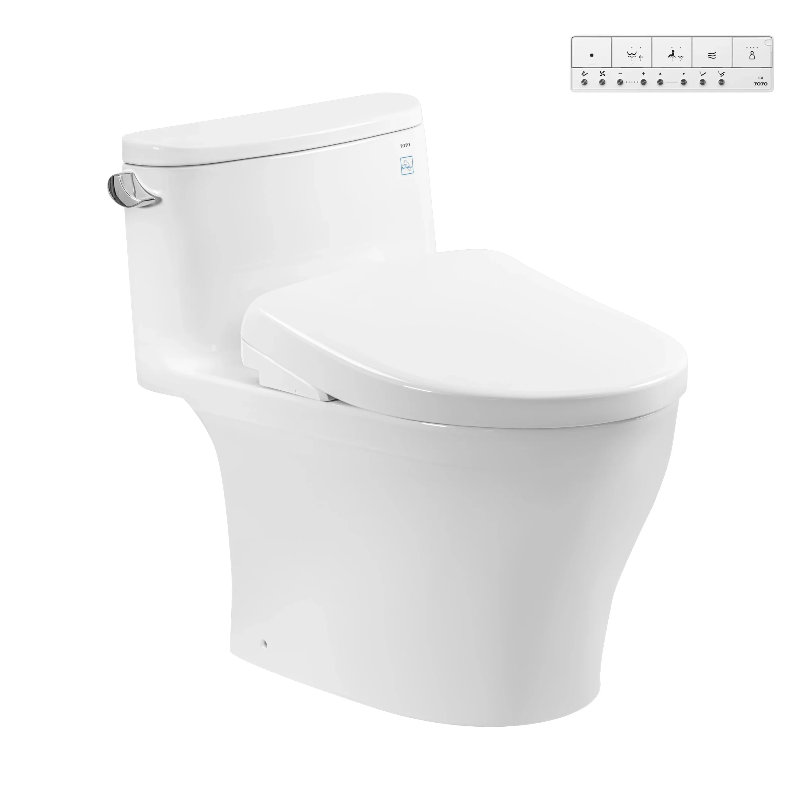 Bàn cầu 1 khối kèm nắp rửa điện tử WASHLET dòng S7 – TCF47360GAA