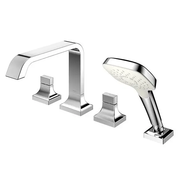 Vòi xả bồn nóng lạnh kèm sen tắm GC (4 lỗ)