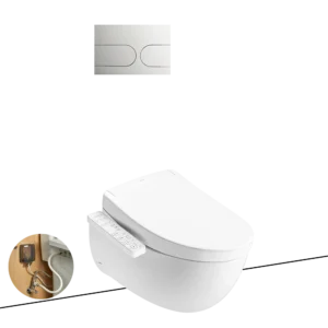 Bàn cầu treo tường kèm nắp rửa điện tử WASHLET dòng S2 – TCF33461GAA