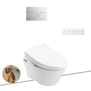 Bàn cầu treo tường kèm nắp rửa điện tử WASHLET dòng S5 – TCF34461GAA