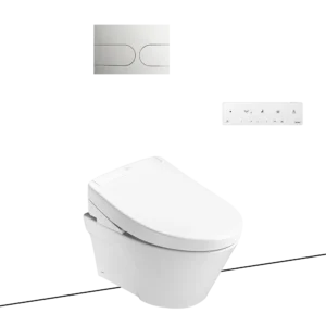 Bàn cầu treo tường kèm nắp rửa điện tử WASHLET dòng S5 – TCF34461GAA